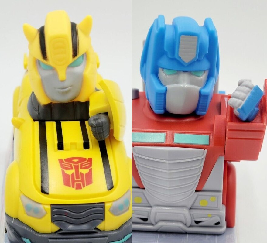 Transformers Authentics Optimus Prime Bumblebee Pull Back Racers